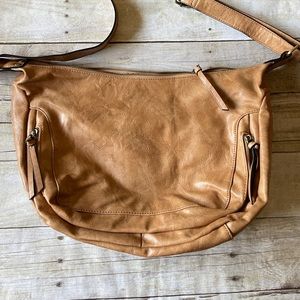 Joy Susan Leather Cross Body Messenger Bag